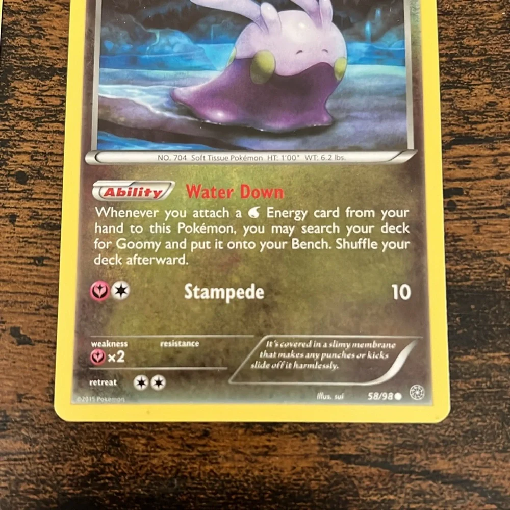 Pokemon Goomy Cards Kids Gift Game